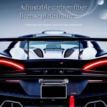 Universal Adjustable Plate Holder Car Holder Positions Jdm - 黑色 - 查看 7
