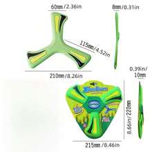 1 Miếng Đồ chơi tương tác Xốp EVA Tay Ném Boomerang - Màu vàng - Xem 6