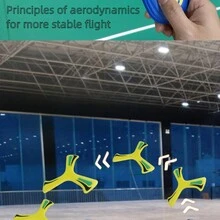 1 Miếng Đồ chơi tương tác Xốp EVA Tay Ném Boomerang - Màu vàng - Xem 5