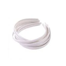 Diadema Delgada Sin Forrar Blanca Y/o Negra (13 Piezas) - Blanco - Ver 3