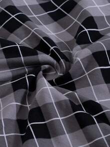 5 Piezas Pantaloncillos Cortos Tipo Bóxer Para Hombre Con Patrón De Cuadrícula De Diamantes - Multicolor - Ver 3