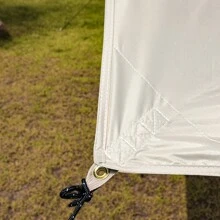 Outdoor Camping Tent Tarp Extremely Large Canopy With 2 Poles Ripstop Sun Shelter Rainly - Champagne Asymmetrical Butterfly - View 4