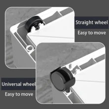 1pc White Wardrobe Storage Rack, Stackable Drawer Storage Rack, Foldable Storage Box, Suitable For Drawer Dividers In Closets, Cabinets, Food Storage Rooms, Laundry Rooms And Study Rooms - White - View 7