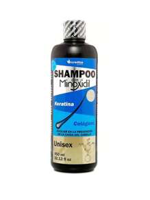 Kit Shampoo Minoxidil 950ml + Crema Para Peinar 250ml Biotina y Keratina - azul real - Ver 2