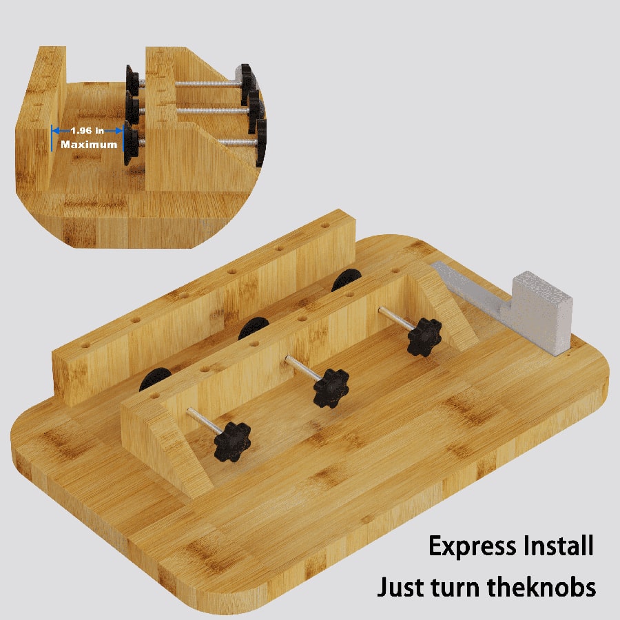 Bedside Shelf With USB Charging Port, Cup Holder, And AC Outlets