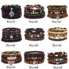Retro Multi -Layer Wooden Bracelet