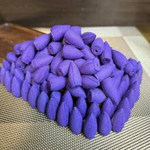 100pcs Natural Lavender And Smoke Mixed Backflow Incense Cone, Suitable For Tea Room, Yoga Studio And Meditation