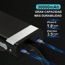1Hora Bateria Portatil / Power Bank 30000mAh GAR138 - Blanco - Ver 3
