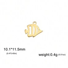 5 cái/bộ Thép không gỉ Thú vật & Côn trùng Hình dạng DIY Mini Vật rủ xuống Đối với Vòng tay , Dây chuyền , vòng chân - loạt động vật - Xem 31