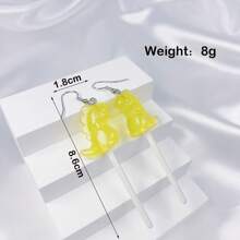 1pair Of Cute And Unique Earrings - Red - View 26