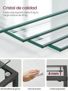 VASAGLE Bookcases - Black - View 8
