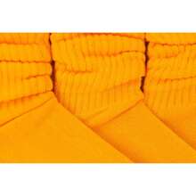 ToBeInStyle Pack Of 3 Of Colorful Unisex Fashion Slouch Socks - Gold - View 5