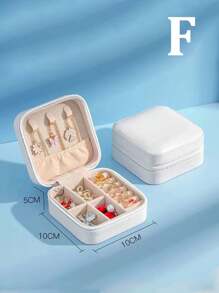 1 Miếng Nhiều lớp Da giả Tổ chức đồ trang sức Hộp Với Nhiều Ngăn Đối với Dây chuyền , Hoa tai , Nhẫn , Vòng tay , Du lịch Có thể mang đi Đồ trang sức Hộp lưu trữ - Nhiều màu - Xem 9