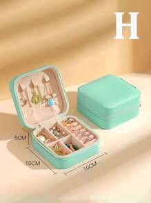 1 Miếng Nhiều lớp Da giả Tổ chức đồ trang sức Hộp Với Nhiều Ngăn Đối với Dây chuyền , Hoa tai , Nhẫn , Vòng tay , Du lịch Có thể mang đi Đồ trang sức Hộp lưu trữ - Nhiều màu - Xem 11