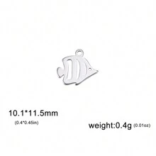 5 cái/bộ Thép không gỉ Thú vật & Côn trùng Hình dạng DIY Mini Vật rủ xuống Đối với Vòng tay , Dây chuyền , vòng chân - loạt động vật - Xem 29