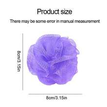 3 件/6 件/批發背部洗滌器網狀沐浴海綿淋浴球尼龍浴花 - 6個裝[10公克多色混] - 查看 2