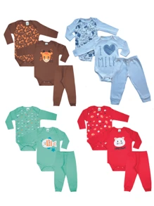 Baby Boys Jumpsuits - 淺粉色 - 查看 3