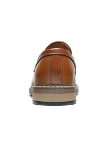 Boys Dress Shoes Slip-On Penny Loafer(Toddler/Little Kid/Big Kid) - 棕色 - 查看 9