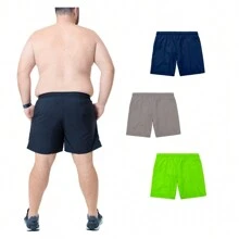 Arraia Maori Men Plus Size Shorts - 黑色 海軍藍 灰色 綠色 螢光色 - 查看 2