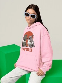 Men Sweatshirts - Màu Hồng baby - Xem 4