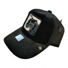 Animal Caps, Play New York, Energy Velvet, Panther, Vinipiel, Trucker Type, Mesh. - 黑色 - 查看 3