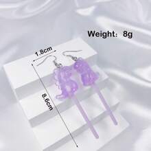 1pair Of Cute And Unique Earrings - Red - View 14