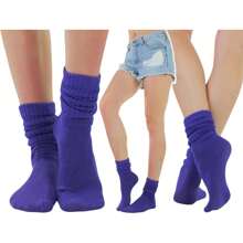 Calcetines por Encima de la Rodilla de Mujer - Morado - Ver 2