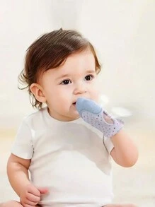 1pc Baby Teething Glove, Chew Toy, Hand Teether, Mitten, Soothing Ring