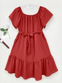 Women Dresses - 紅色 - 查看 1