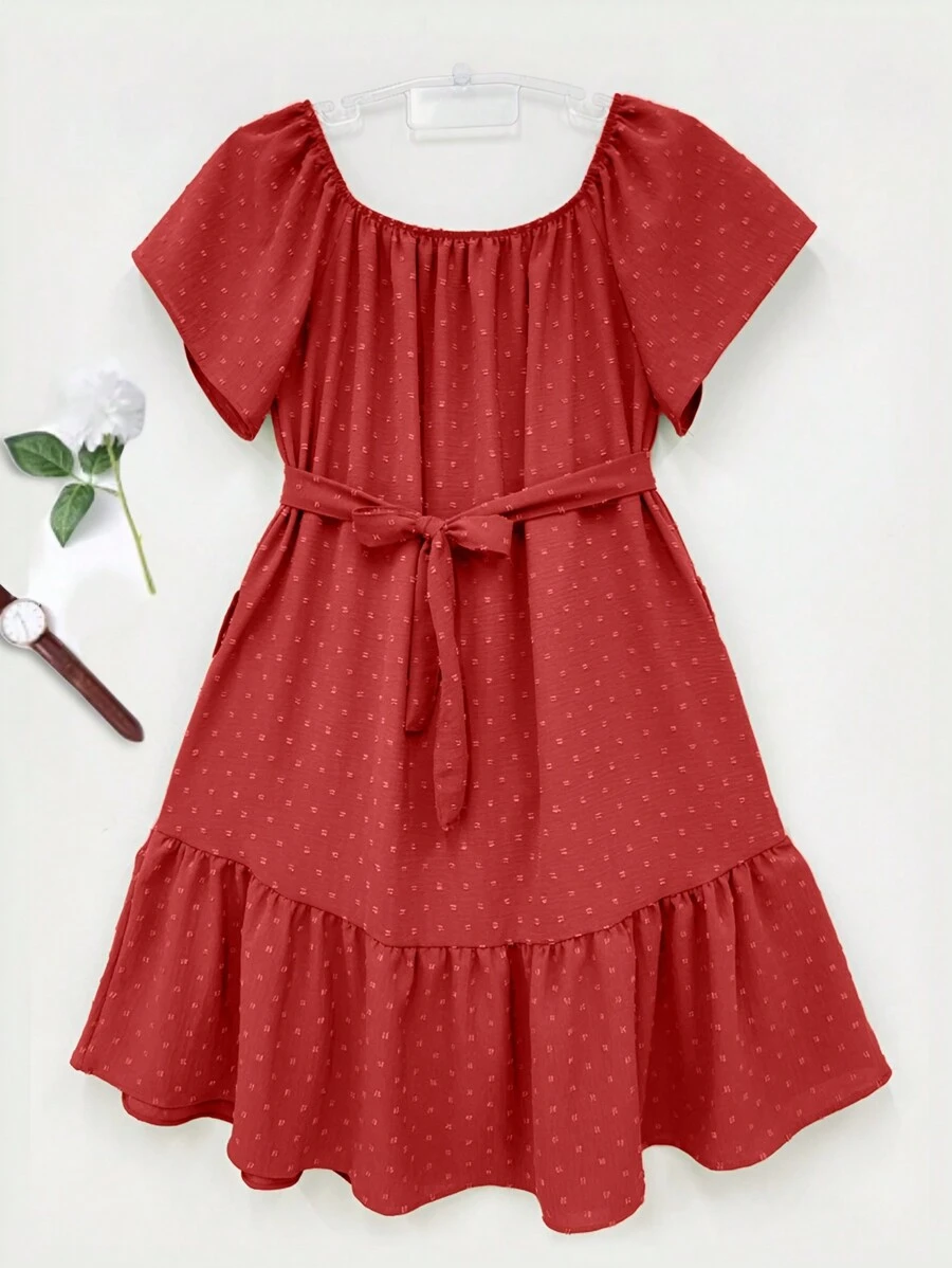 Women Dresses - 紅色 - 查看 1