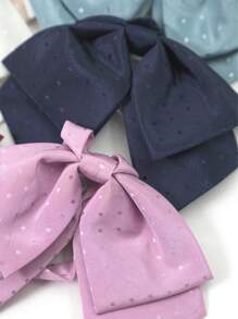pooting bear 1 Miếng Quý cô Màu thuần Có thể điều chỉnh Chấm bi Nơ thắt Đối với Khuôn viên đại học Phong cách , Thích hợp Đối với Mặc hàng ngày Và JK Phong cách - Nhiều màu - Xem 5