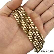 2-8mm天然赤鐵礦石珠子,適用於diy手鍊、項鍊、耳環和其他珠寶製作配件 - Golden - 查看 10