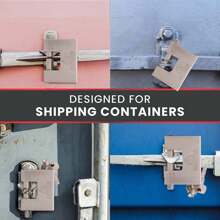 94mm Heavy Duty Padlock & 5 Keys Armoured Steel Shutter Warehouse Container Lock - Silver - View 2