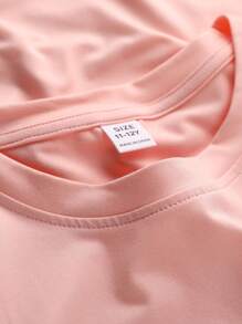 Áo thun cổ tròn thường ngày có in hình động vật dành cho nữ trẻ, mùa hè - Hồng - Xem 5