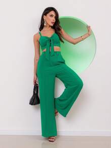 Women Two-Piece Outfits - 綠色 - 查看 4