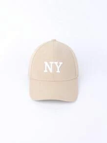 1pc Women's Fashion NY Embroidered Baseball Cap For All Seasons, Festive Baseball Cap, Couple's Daily Travel Outdoor Leisure Sports Cap.