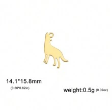 5 cái/bộ Thép không gỉ Thú vật & Côn trùng Hình dạng DIY Mini Vật rủ xuống Đối với Vòng tay , Dây chuyền , vòng chân - loạt động vật - Xem 28