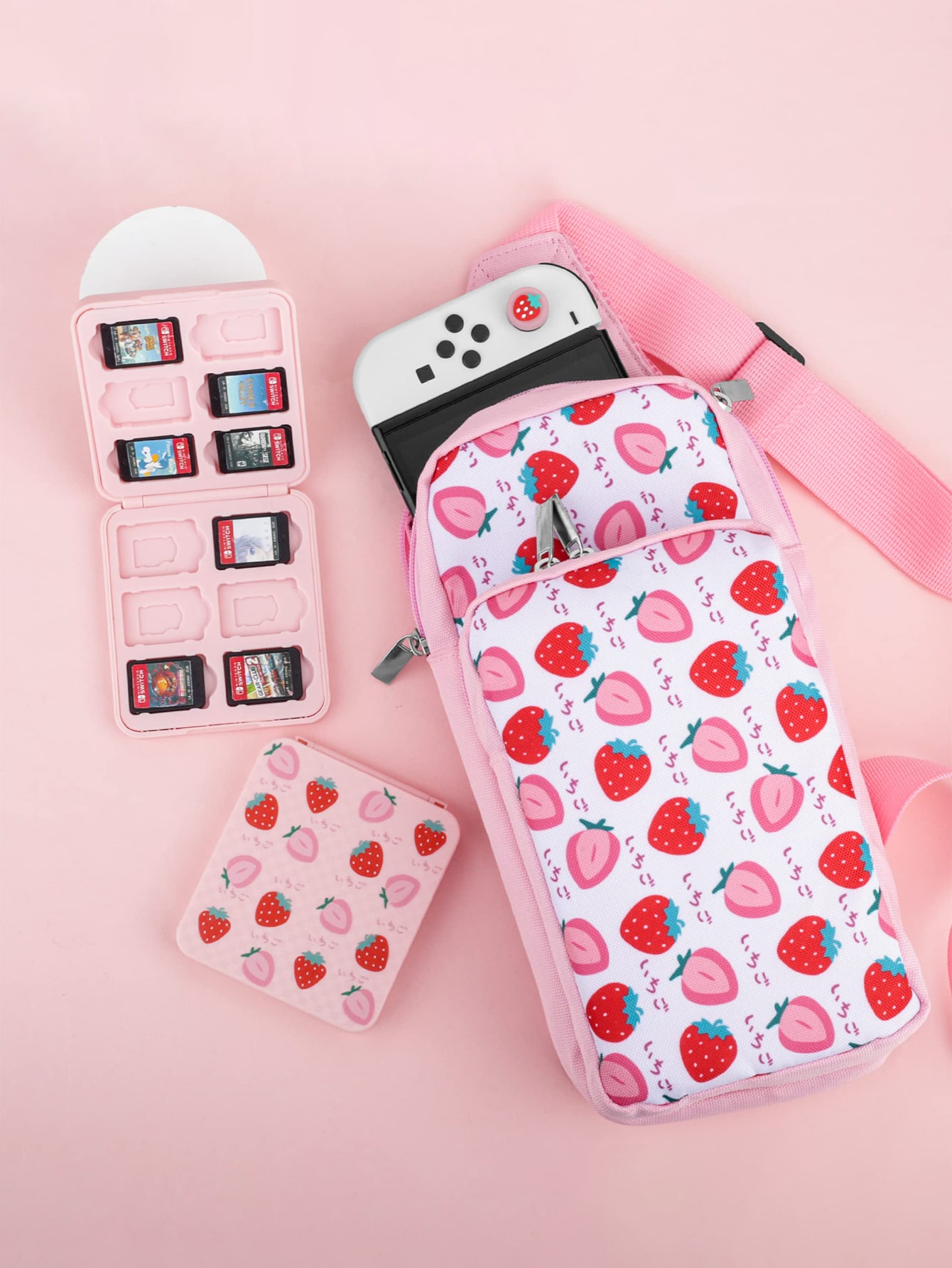 Organize Your Game Console & Accessories OnTheGo With This Pink