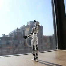 1 Pieza Juguetes De Modelo De Cuerpo Humano Impreso En 3d Robot Múltiples Articulaciones Poseibles [slucky 13] - Rosa - Ver 8