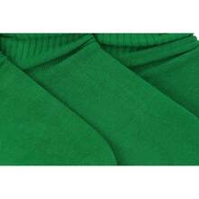 ToBeInStyle Pack Of 3 Of Colorful Unisex Fashion Slouch Socks - Kelly Green - View 6