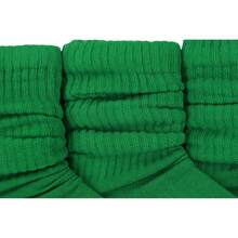 ToBeInStyle Pack Of 3 Of Colorful Unisex Fashion Slouch Socks - Kelly Green - View 5