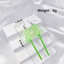 1pair Of Cute And Unique Earrings - Red - View 29