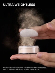 Sace Lady臉部粉底霜哑光完成油控持久平滑3種顏色9g散粉定妝粉,精緻輕盈粉色哑光色調 - 02 - 查看 3