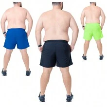 Arraia Maori Men Plus Size Shorts - 01 Black 01 Royal 01 Lemon - View 2