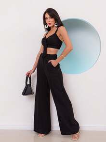 Women Two-Piece Outfits - màu đen - Xem 3