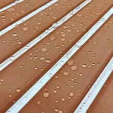 1 Pieza Hojas De Cubierta De Espuma De Eva Para Bote 60 X 240 Cm - 7 Mm De Grosor, Estera Antideslizante De Madera Falsa De Teca Para Pisos Marinos De Kayak Rv Yate Embarcación Motorizada Patineta Skimboard Cubierta Para Piscina Jardín