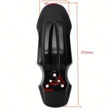 Nhựa Off Road Xe máy Mặt trước Chắn bùn Tấm chắn bùn Lớp bảo vệ Splash Chặn bùn Bộ dụng cụ Thích hợp Đối với Xe mô tô Dơ dáy Xe đạp Crf50 Xr50 - màu đen - Xem 9