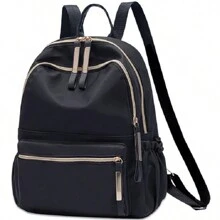 Fashion Backpack Bag Waterproof Anti-Theft Closure - 黑色 - 查看 1