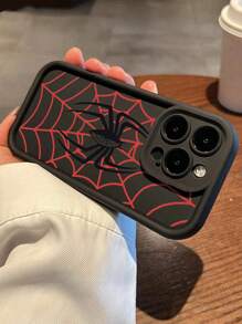 Apple Brighten Up Your IPhone With A Spider Web Pattern Simple Thickened Anti-Fall Phone Case Compatible With Iphone