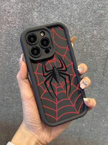 Apple Brighten Up Your IPhone With A Spider Web Pattern Simple Thickened Anti-Fall Phone Case Compatible With Iphone